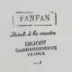 Digoin sarreguemines oval dish - fanfan model