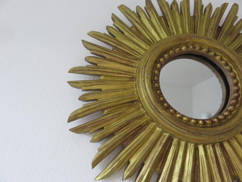 Golden Sun Mirror 70s 30cm