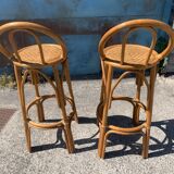 Rattan bar stools