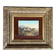 Orientalist battle scene, oil on panel in the style of George Washington