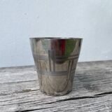 Art Deco silver-plated glass cup