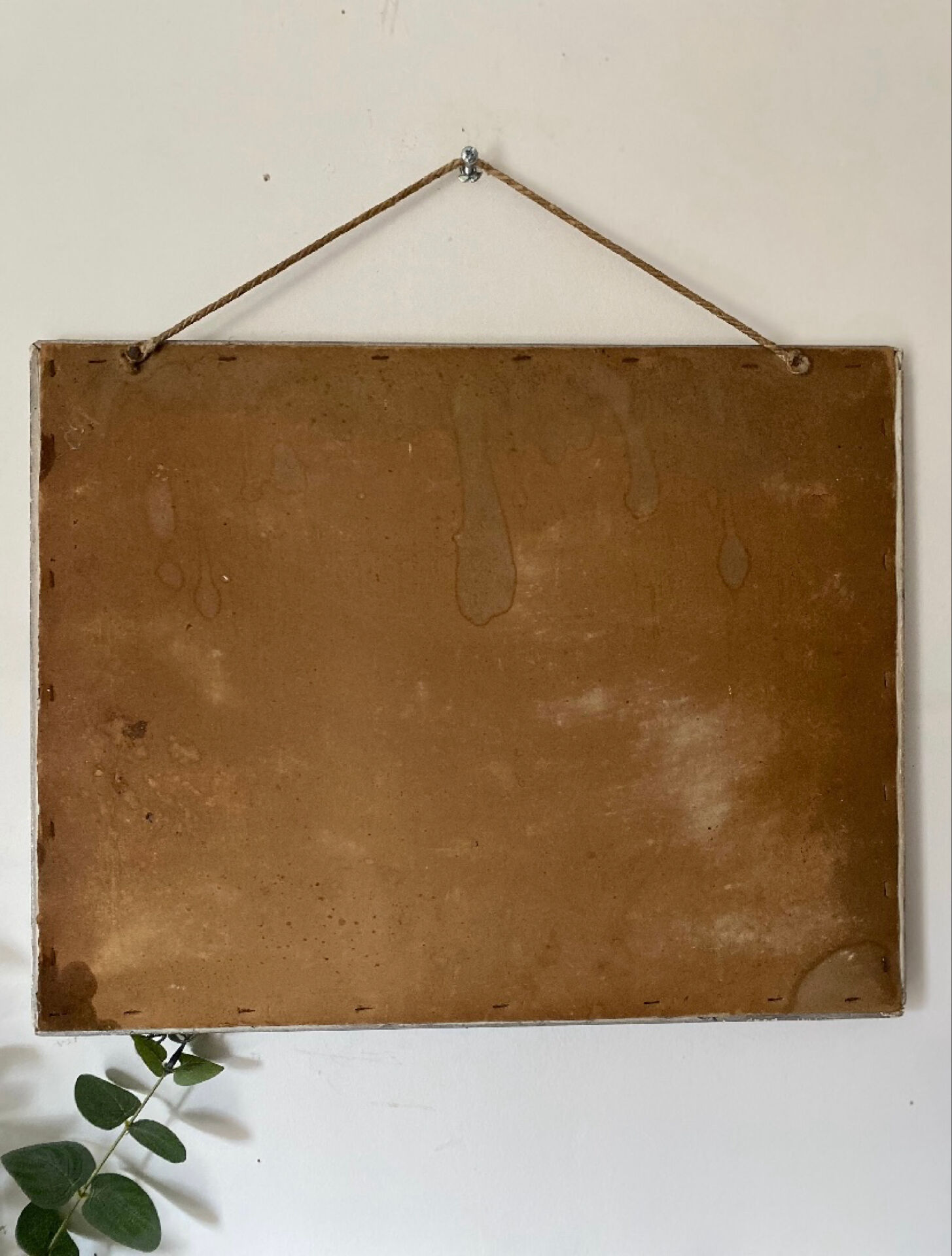 Bevelled rectangular mirror 1950