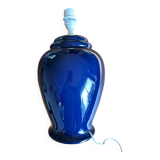 Blue ceramic lamp base