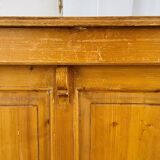 Old pitch pine counter