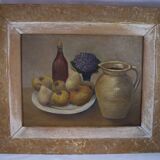 French painting oil on panel Still Life signed J. Paillou