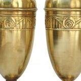 Paire de vases art déco en laiton-danois-1920