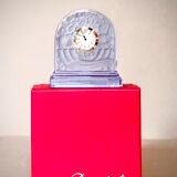 Signed Baccarat crystal desk clock