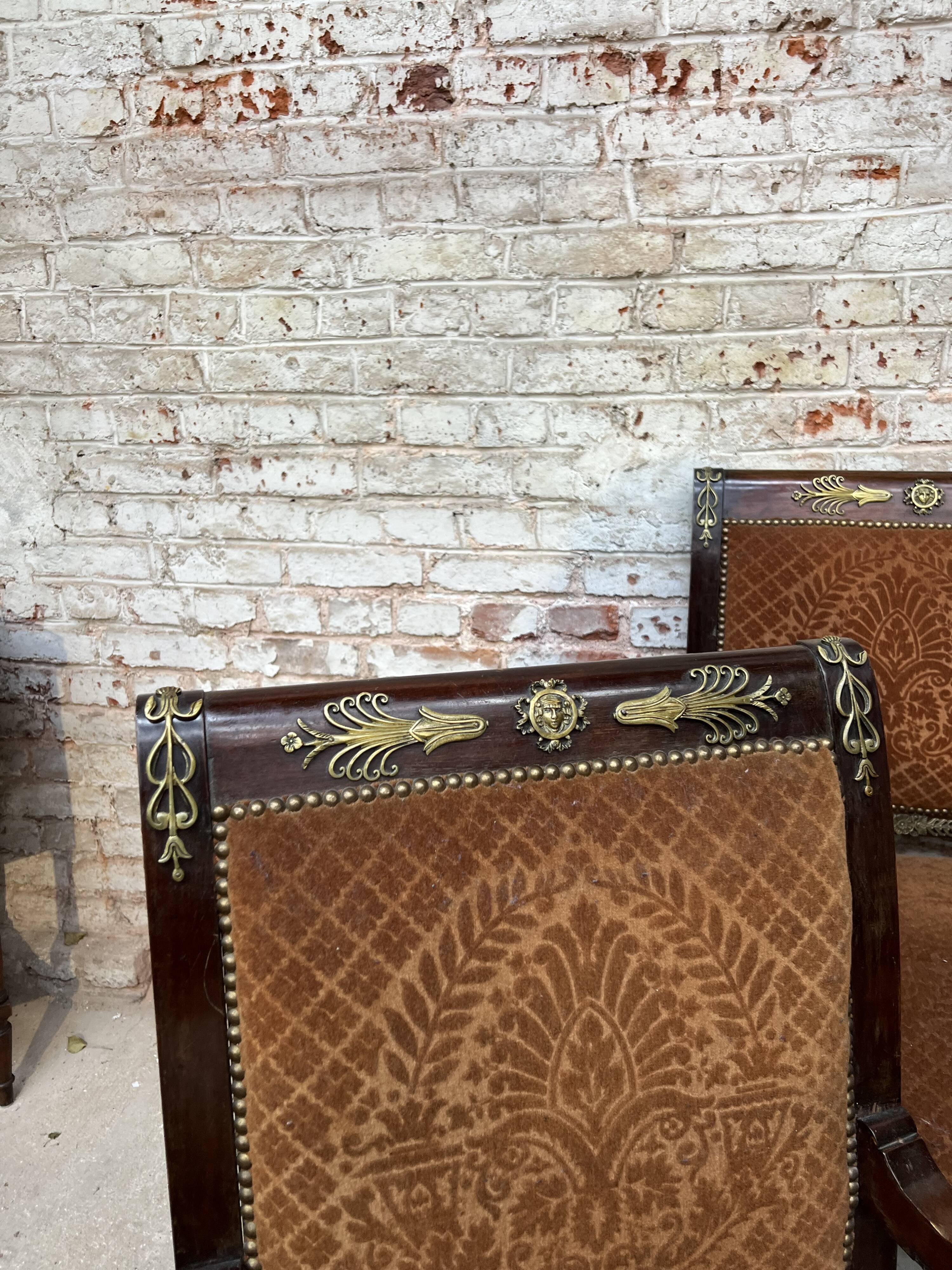 Mahogany living room furniture Empire style of the nineteenth century