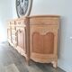 Low buffet in solid cherry wood renovated – Louis XV style – 250 cm