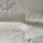 Carte nautique de la côte ouest de l'Angleterre, baie de Morecambe