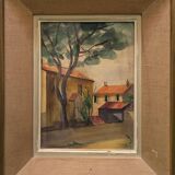 Village house landscape 20th century