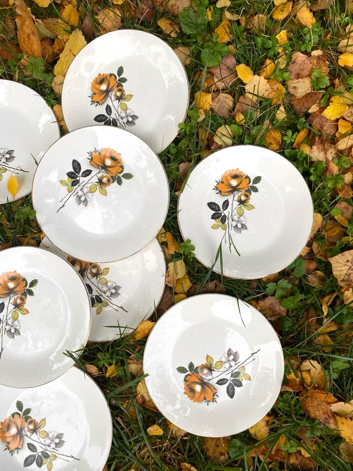Antique dessert plates