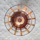 Suite de 6 verres dorés