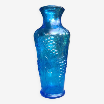 Vase en verre de la verrerie Empoli vintage années 70 80