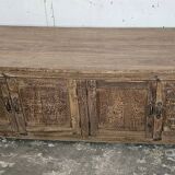 Old low sideboard in Burmese teak
