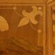 Table de salon en merisier et noyer, style Restauration – fin XIXe