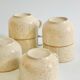 Set of 9 speckled ceramic coffee cups