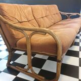 3-seater bamboo sofa