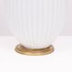Lampe de table nervurée Philips Milk Glass design Louis Kalff années 1950
