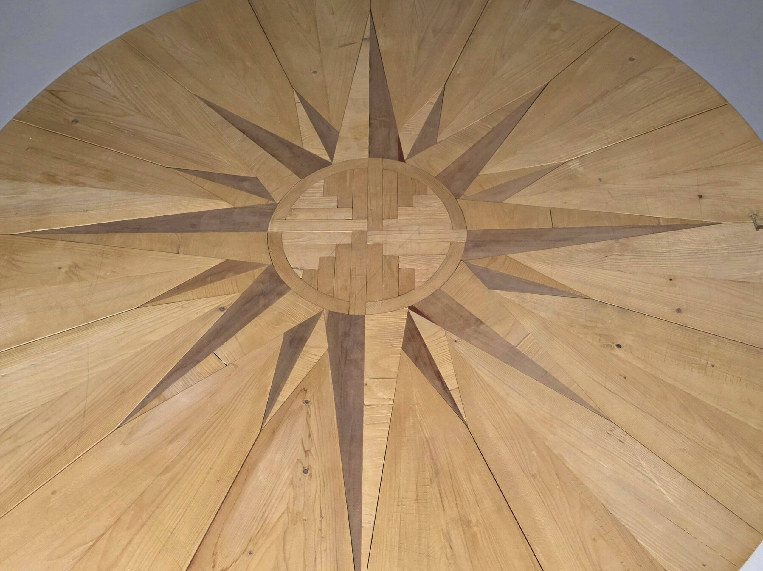 Rosa Dei Venti table by Mario Ceroli for Poltronova, 1970s