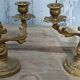 Brass candle holders