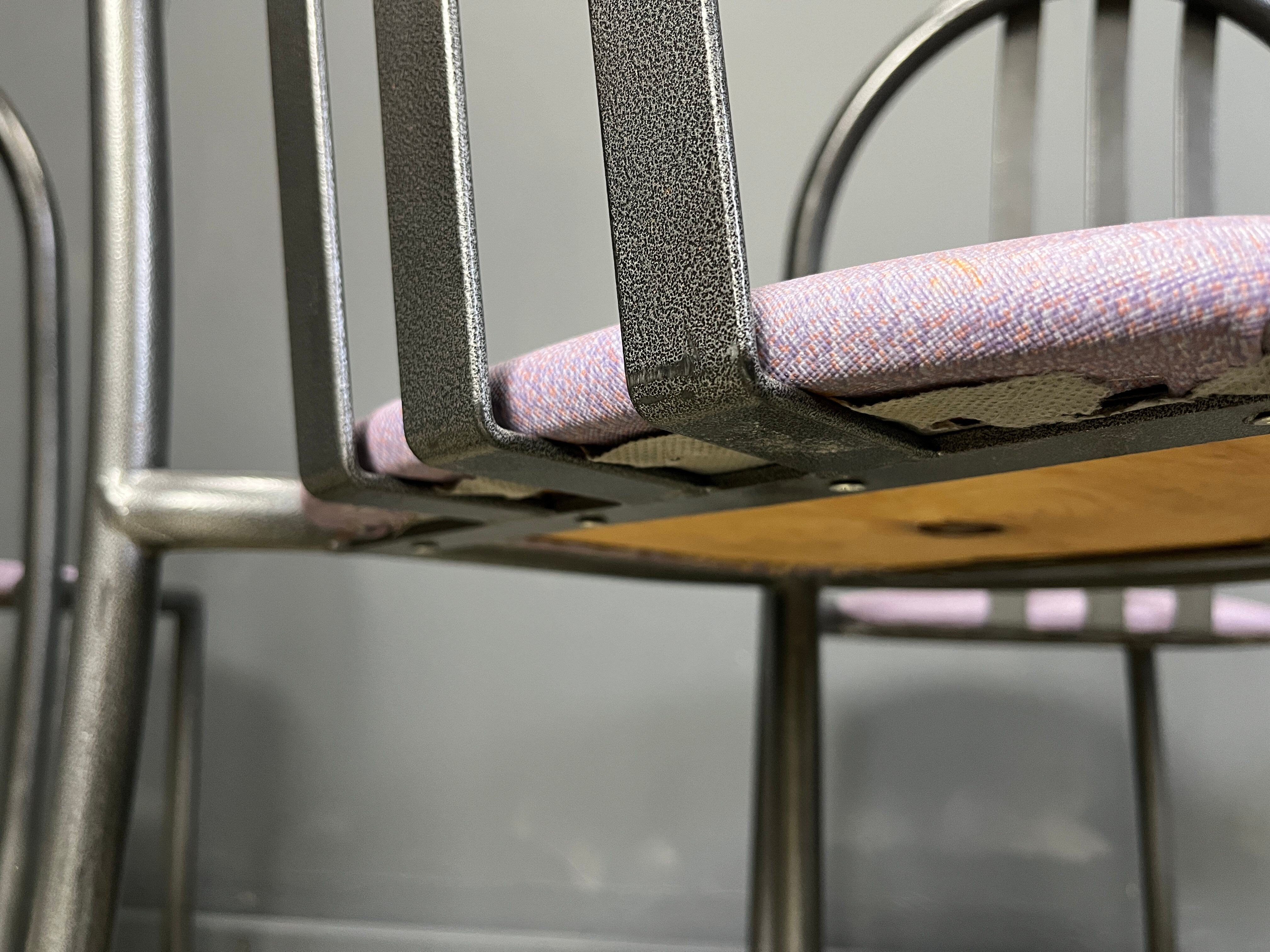 Ensemble de chaises Nr 222 par Robert Mallet-Stevens, années 1980, ensemble de 8.