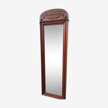 Miroir Art déco chêne - 173x56cm