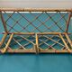 Rattan wall coat rack