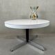 Table basse en formica blanche vintage