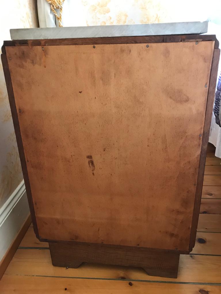 Set of 2 art deco-style bedside tables