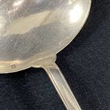 Silver-plated cream ladle signed CHRISTOFLE