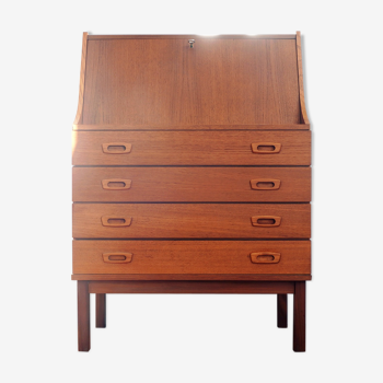 Secretaire scandinave vintage en teck