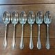 Set of 6 silver-plated dessert spoons by Ravinet d'Enfert.