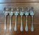 Set of 6 silver-plated dessert spoons by Ravinet d'Enfert.