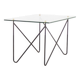 Table vintage en métal et verre par Airborne, France, 1950