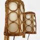 Mid-Century Rattan Wall Sconces — Louis Sognot Style