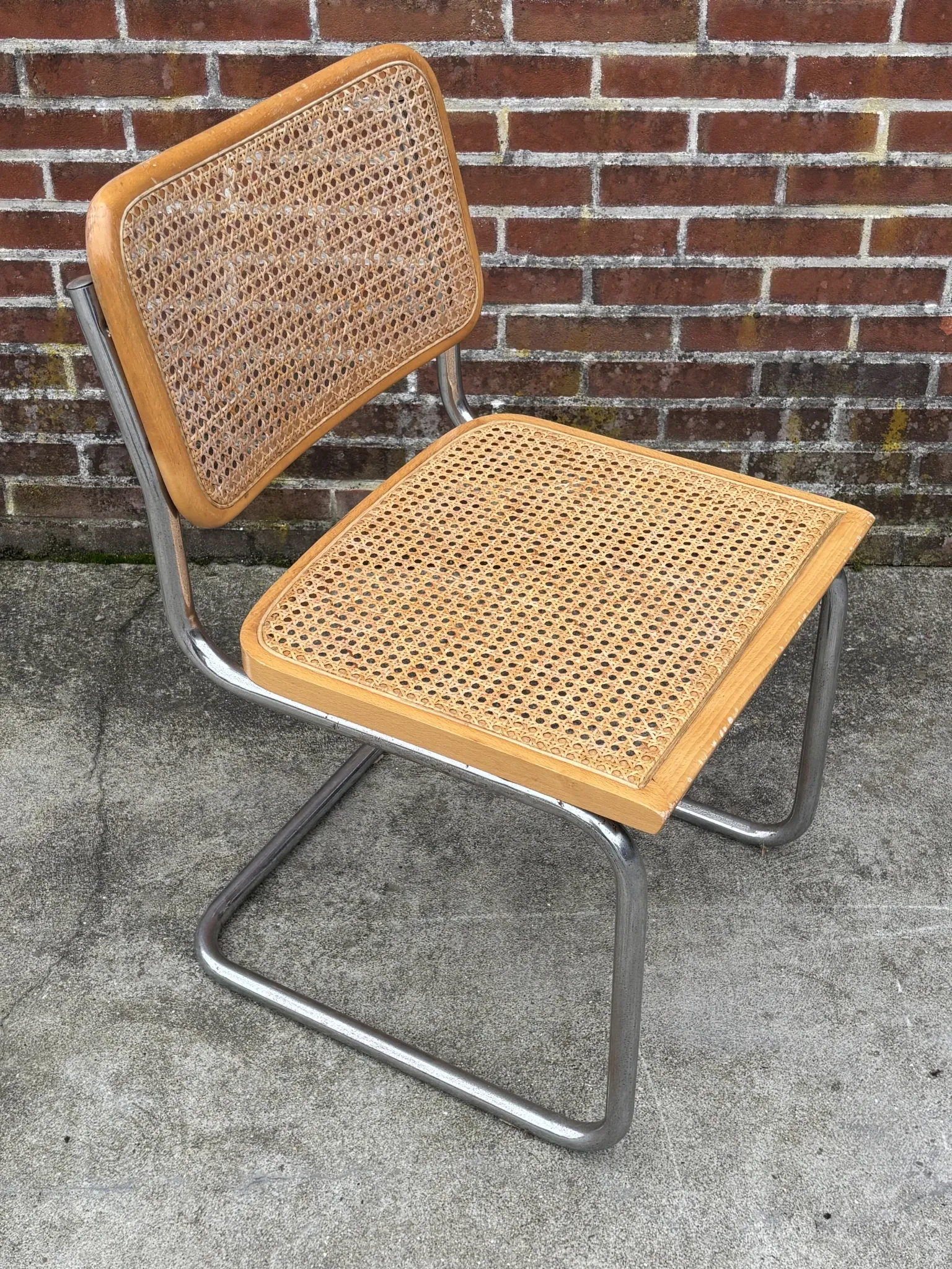 Cesca design chair model b32 in chrome