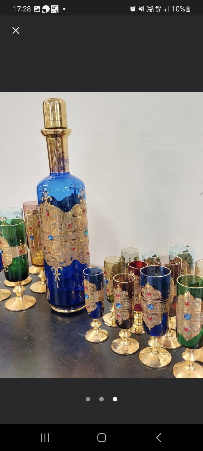 Service En Verre De Murano XXeme