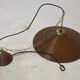 Pencil Split Reed, Rattan, Bamboo & Brass hanging Pendant Lamp, 1970s