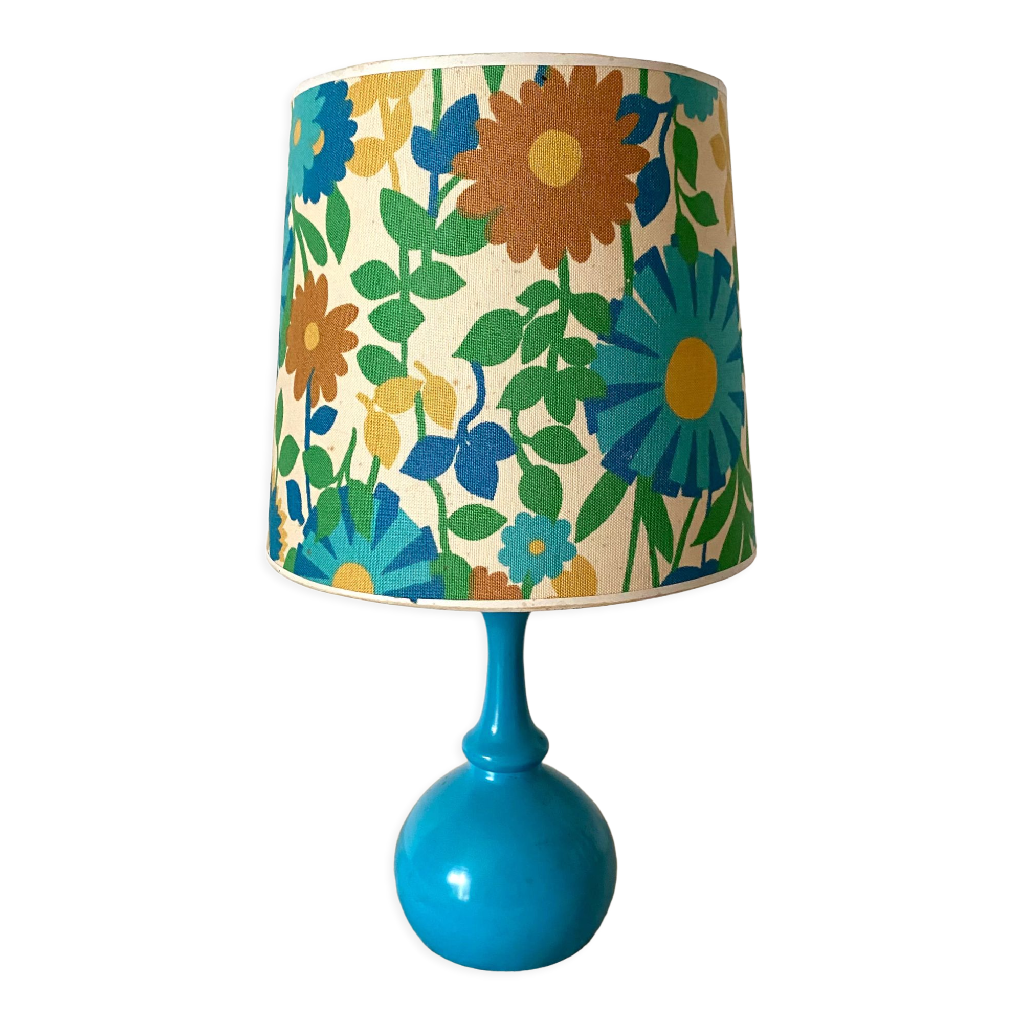 Vintage lamp flowers 70s