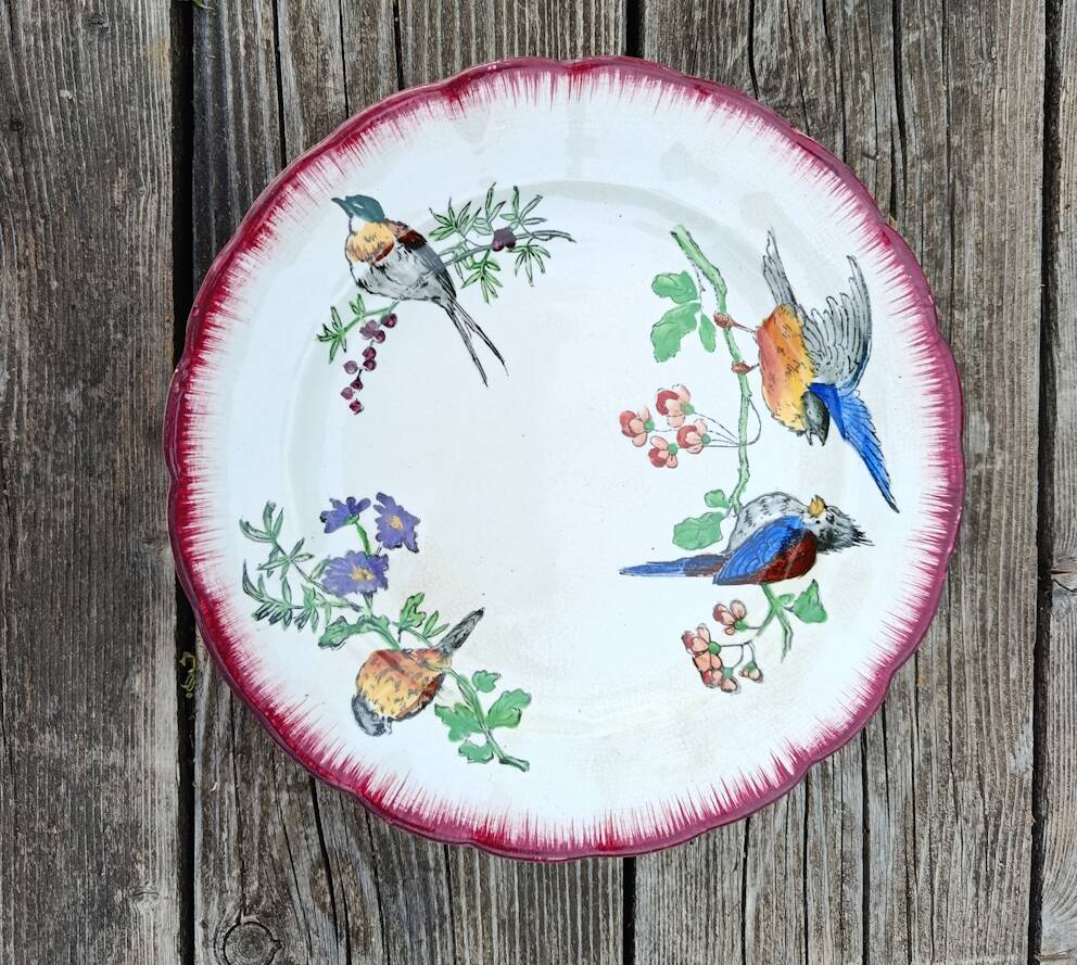 MOUNTED PLATE EARTH OF IRON OISELETS CHOISY LE ROI