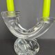 DAUM two-armed crystal chandelier
