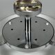 1970s 1980s Ceiling Lamp by Honsel Leuchten Germany in Glass & Chrome