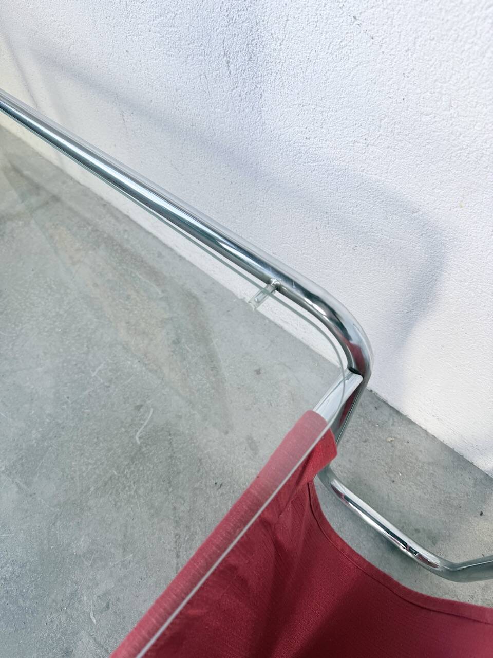 Table basse moderniste Bauhaus en acier tubulaire
