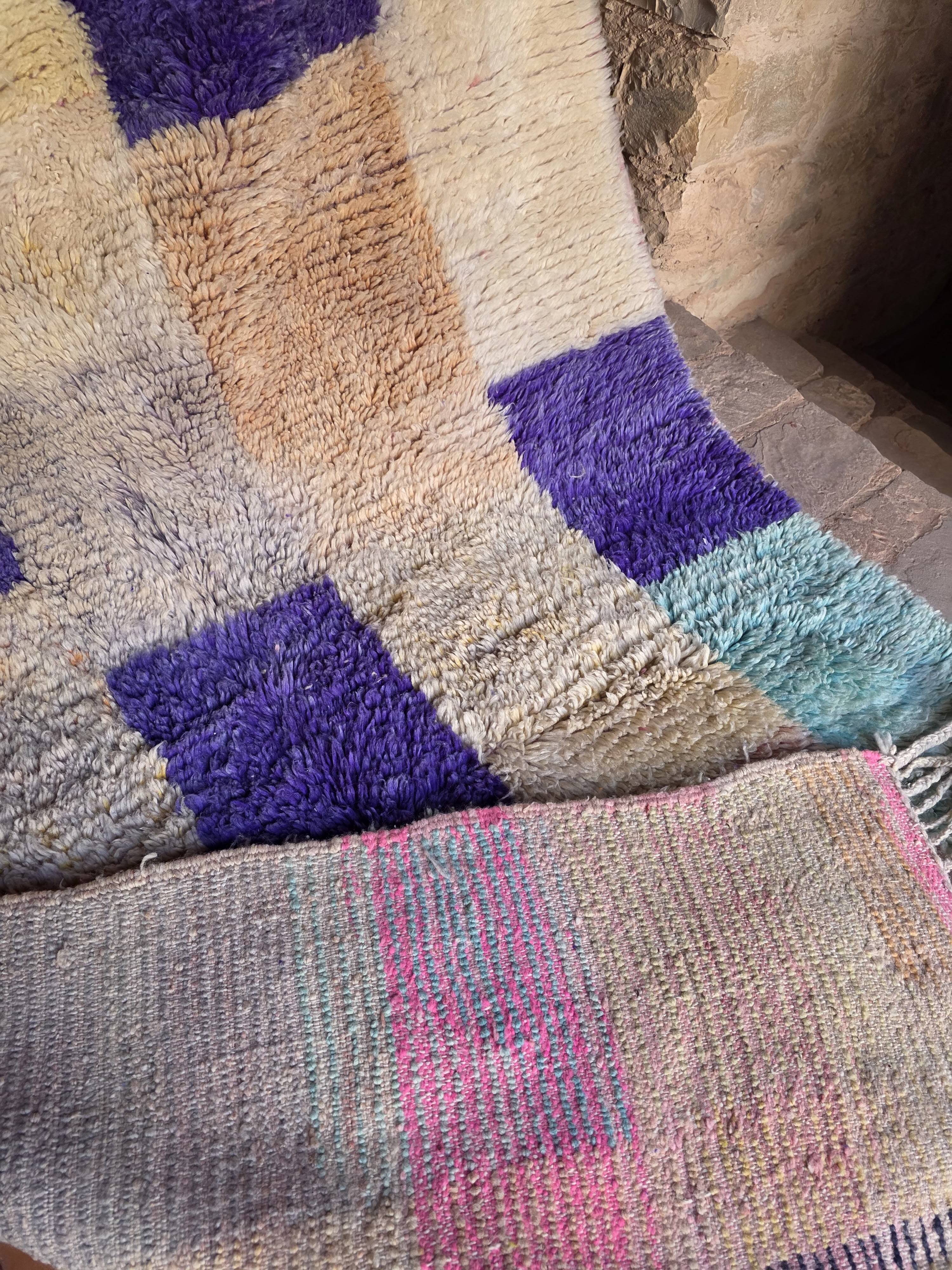 Berber carpet Boujaad from Morocco Abstract Design 255 x 155 cm