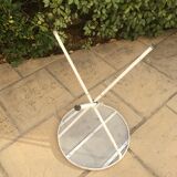 Iron tripod side table wrought iron