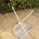Iron tripod side table wrought iron