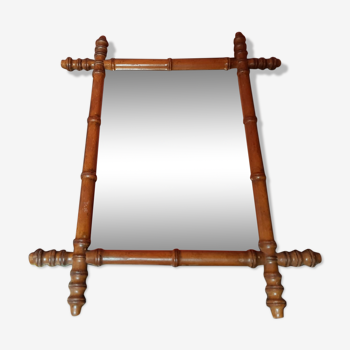 Old mirror wood style bamboo 44x53