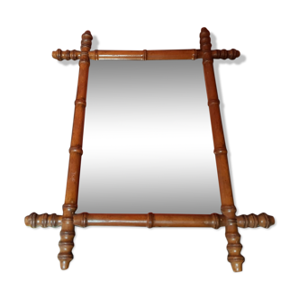 Old mirror wood style bamboo 44x53