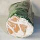 Green majolica vase ceramic assemblage of large leaves